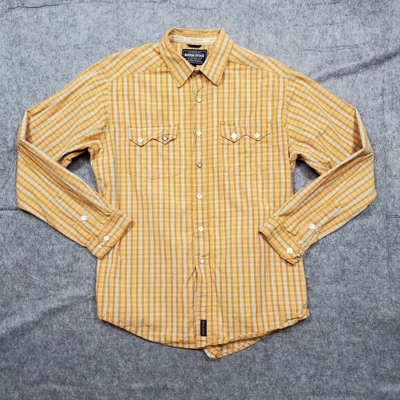 Panhandle Slim Mens Shirt Large Roughstock Pearl Snap Plaid Western Cowboy Rodeo - Picture 1 of 9